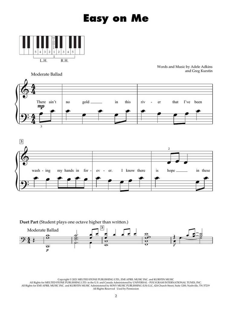 Five Finger Piano Songbook: Hit Songs