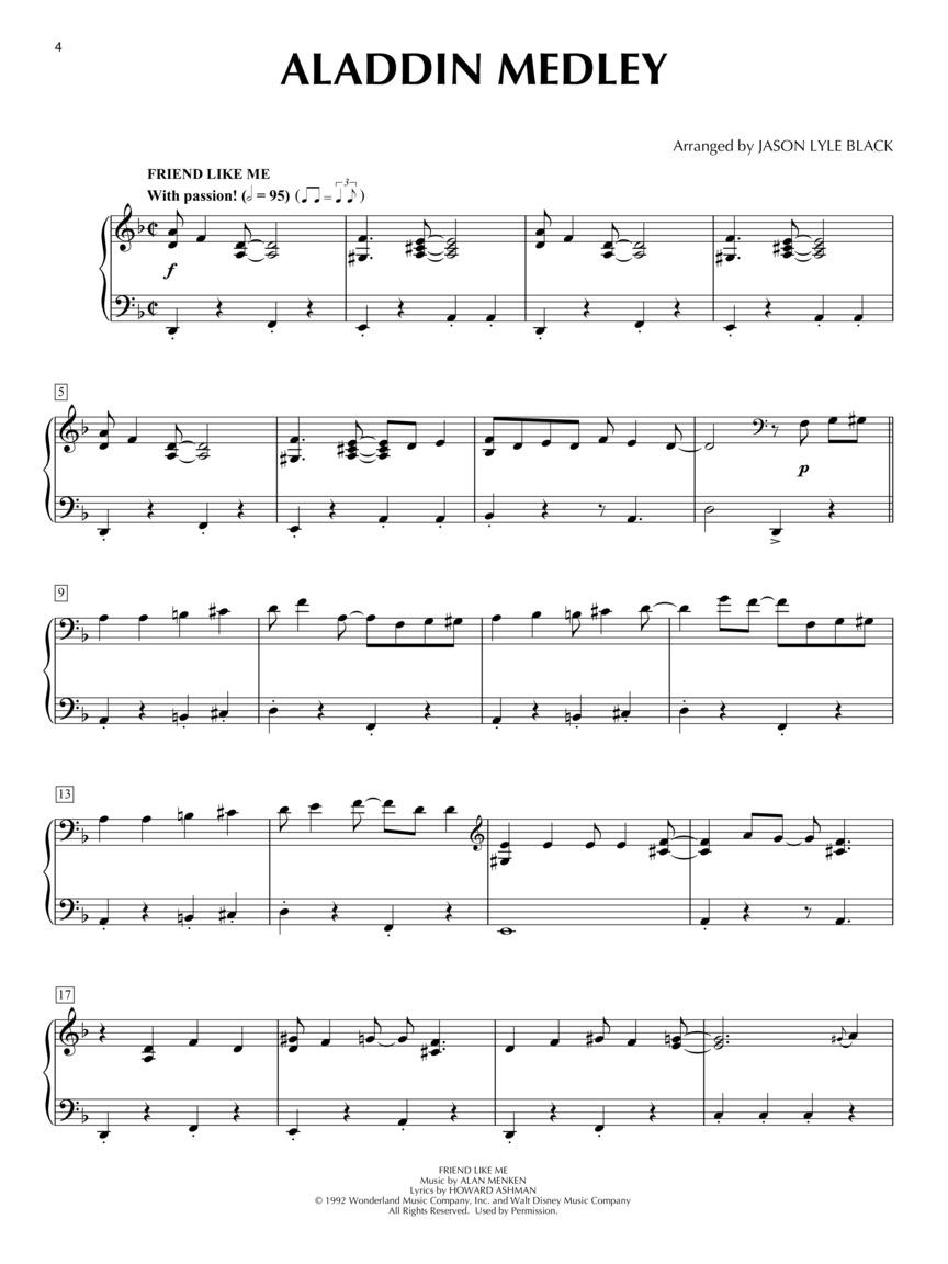 Disney Medleys for Piano Solo