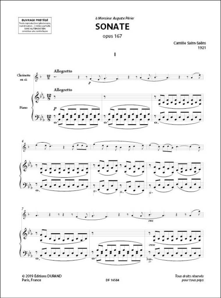 Camille Saint-Saëns: Sonate Opus 167