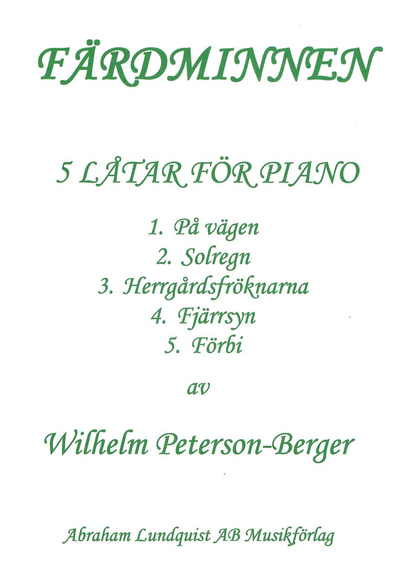 Frdminnen - 5 ltar fr piano