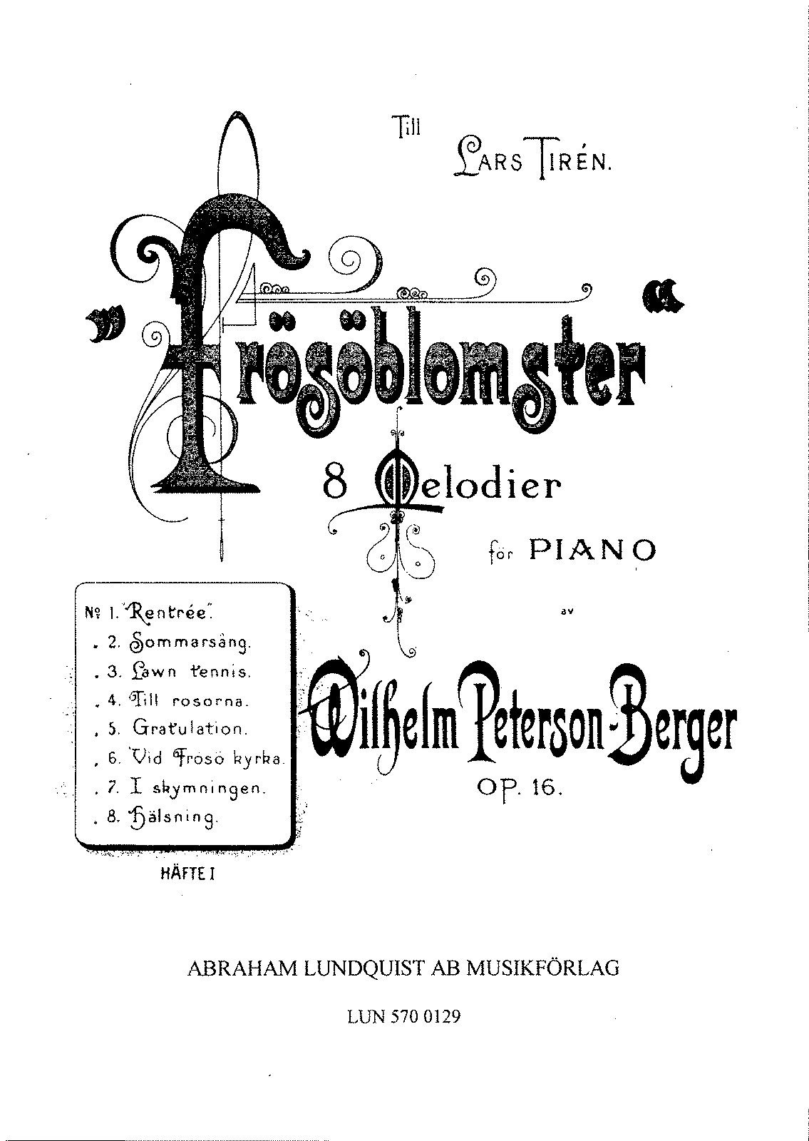 Frösöblomster I