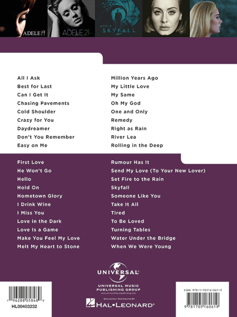 Really Easy Piano: 40 Adele Songs