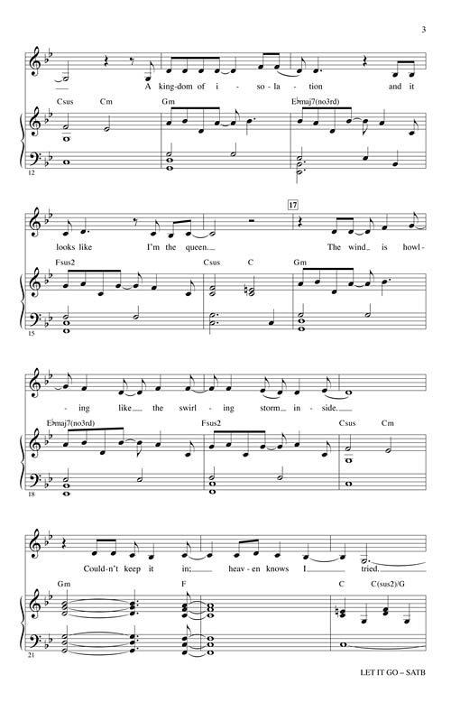 Let It Go From Frozen (SATB)