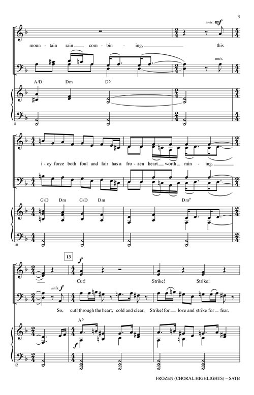 Frozen: Choral Highlights (SATB)