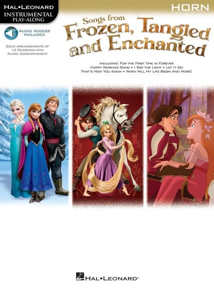 Songs From Frozen, Tangled And Enchanted: Horn (Book/Online Audio)