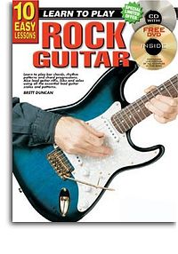 10 Easy Lessons: Learn To Play Rock Guitar (Book/CD/DVD)