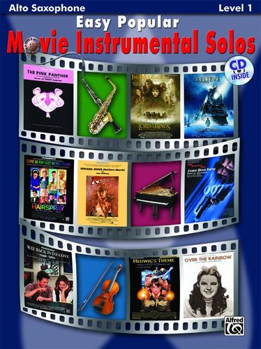 Easy Popular Movie Instrumental Solos - Alto Saxophone