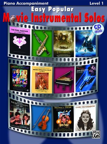 Easy Popular Movie Instrumental Solos - Piano Accompaniment