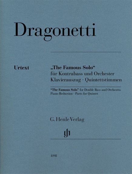 Domenico Dragonetti: The Famous Solo - Fr Kontrabass Und Orchester