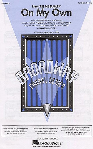 Alain Boublil/Claude-Michel Schonberg: On My Own (Les Miserables) (SATB)