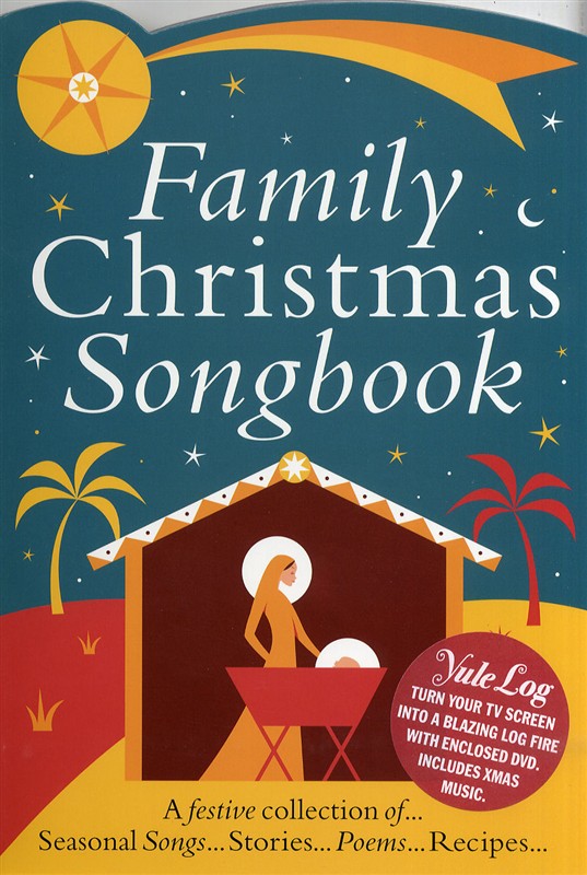 Family Christmas Colour Songbook + Yule Log DVD