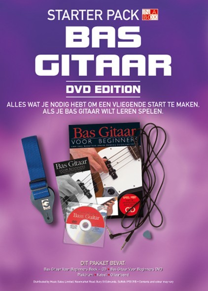 In A Box Starter Pack: Bass Guitar (DVD Edition) - Dutch