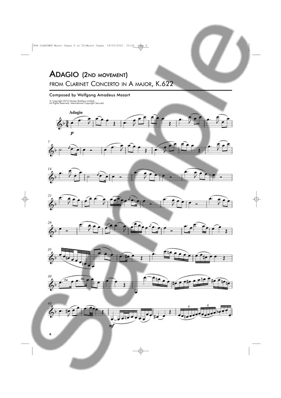 Classic Pieces For Solo Clarinet