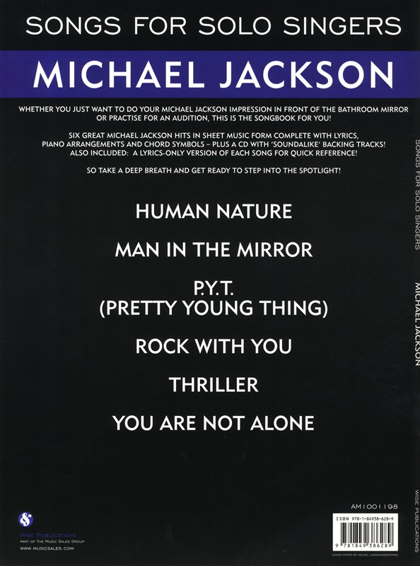 Songs For Solo Singers: Michael Jackson