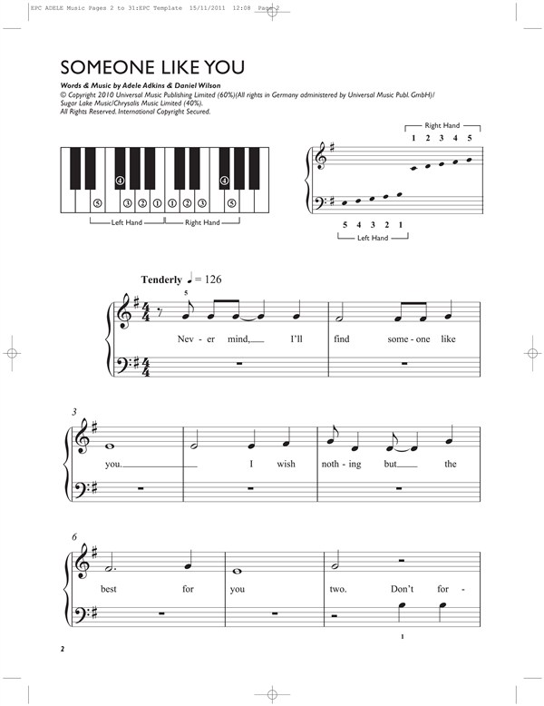 Easiest 5-Finger Piano Collection: Adele