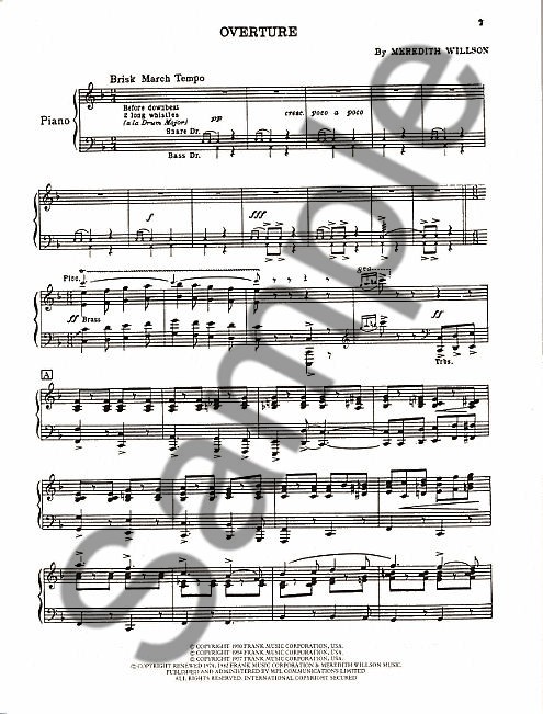 The Music Man: Vocal Score