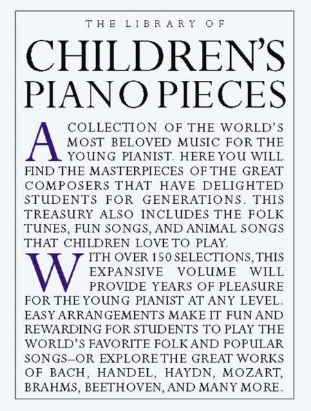 The Library Of Children's Piano Pieces