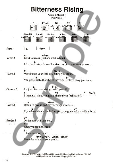 Paul Weller: The Chord Songbook