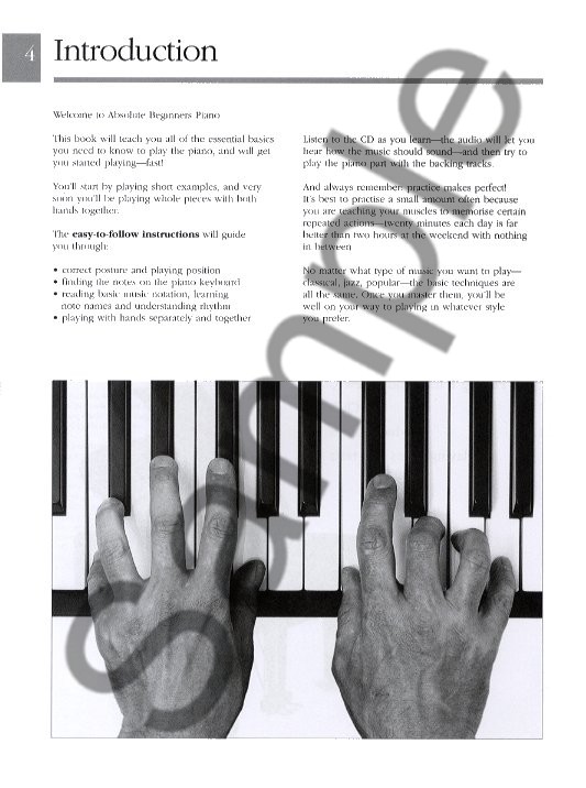 Absolute Beginners: Piano - Book One