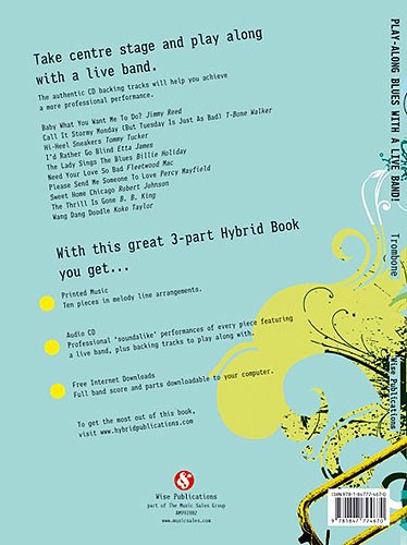 Play-Along Blues With A Live Band: Trombone (Book And CD)