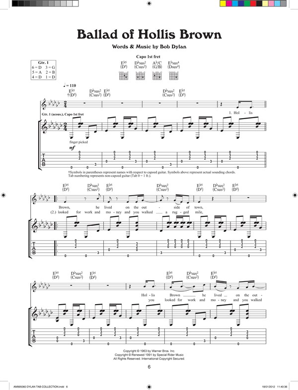 Bob Dylan: Guitar Tab Collection