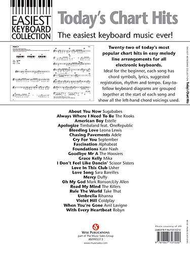 Easiest Keyboard Collection: Today's Chart Hits