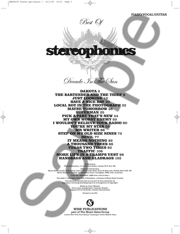 Stereophonics: Decade In The Sun - Best Of