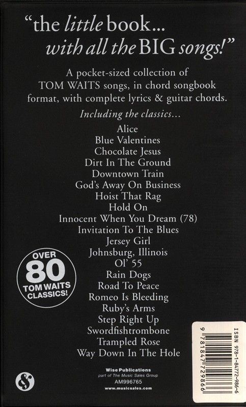 The Little Black Songbook: Tom Waits