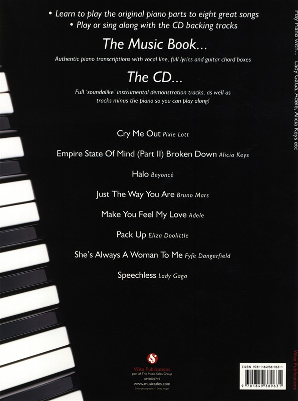 Play Piano With... Lady Gaga, Adele, Alicia Keys etc.