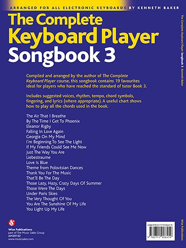 The Complete Keyboard Player: Songbook 3