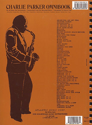 Charlie Parker Omnibook (Bass Clef Instruments)