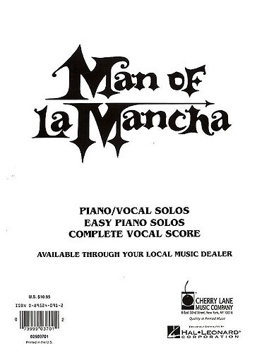 Mitch Leigh: Man Of La Mancha - Vocal Selections