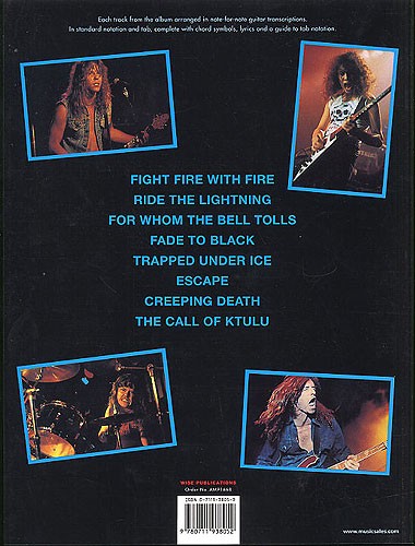 Metallica: Ride The Lightning Guitar (Tab Edition)
