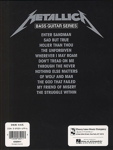 Play It Like It Is Bass: Metallica - The Black Album