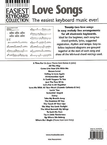 Easiest Keyboard Collection: Love Songs