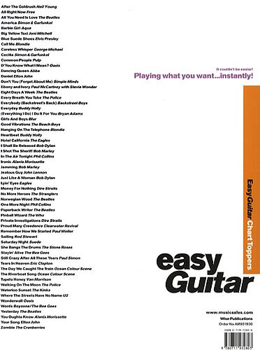 Easy Guitar: Chart Toppers