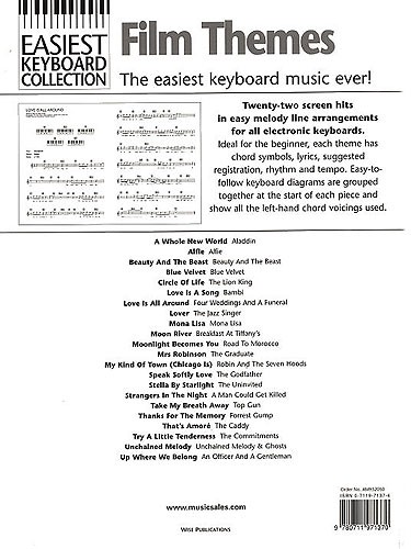 Easiest Keyboard Collection: Film Themes
