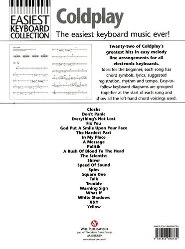 Easiest Keyboard Collection: Coldplay