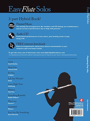 Solo Début Series: Easy Flute Solos: Playalong Pop Hits (Book/CD)