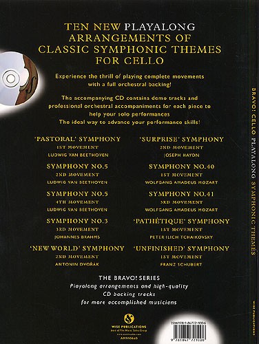 Bravo!: Playalong Symphonic Themes (Cello)