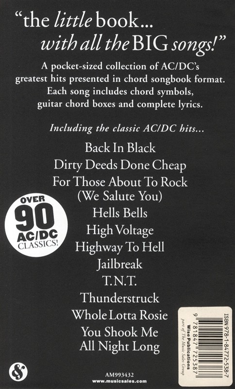 The Little Black Songbook: AC/DC