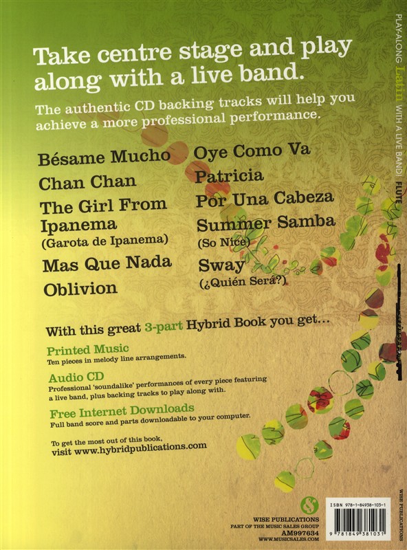 Play-Along Latin With A Live Band! - Flute
