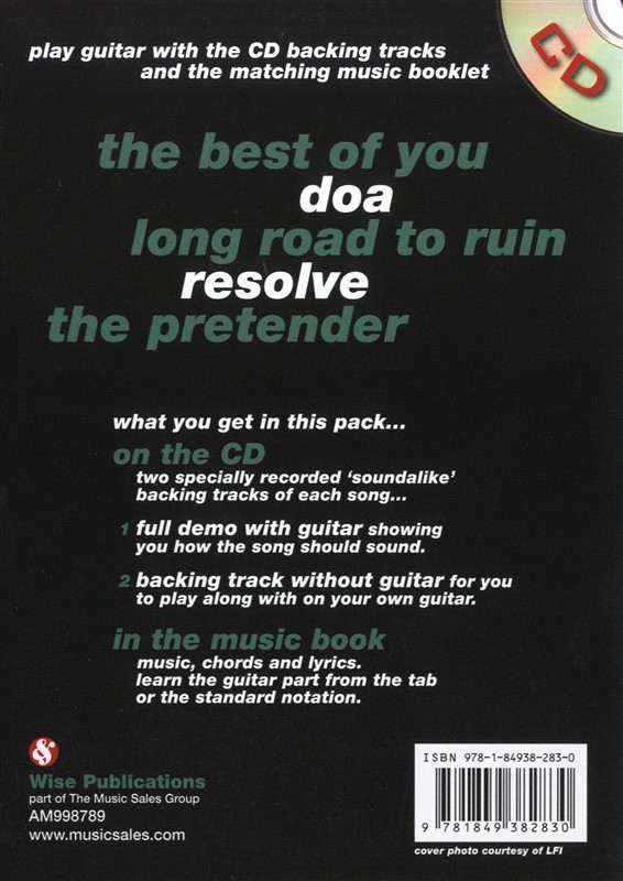 Play Along Guitar Audio CD: Foo Fighters