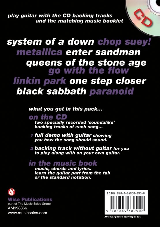 Play Along Guitar Audio CD: Heavy Rock