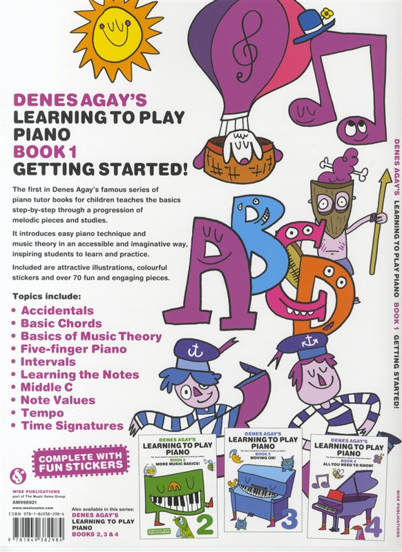 Denes Agay's Learning To Play Piano - Book 1 - Getting Started