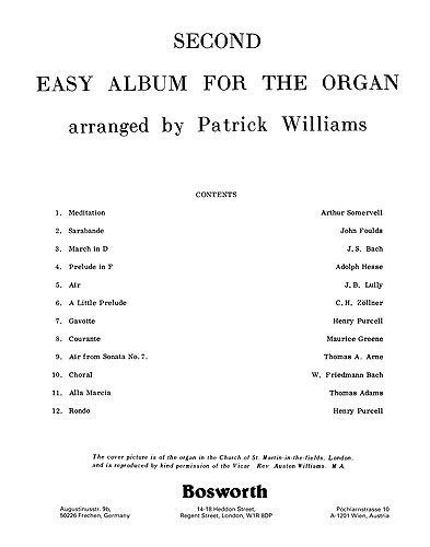 Patrick Williams: Second Easy Album For The Organ