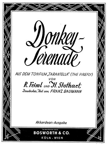 Friml/Stothart: Donkey Serenade (Accordion)