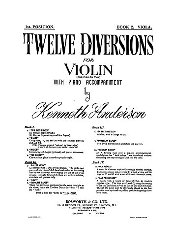 Anderson, K Twelve Diversions Bk2 Vla/Pf