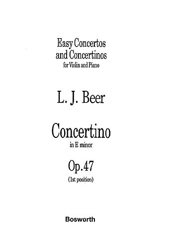 Beer, L J Concertino In E Minor Op.47 Vlc/Pf