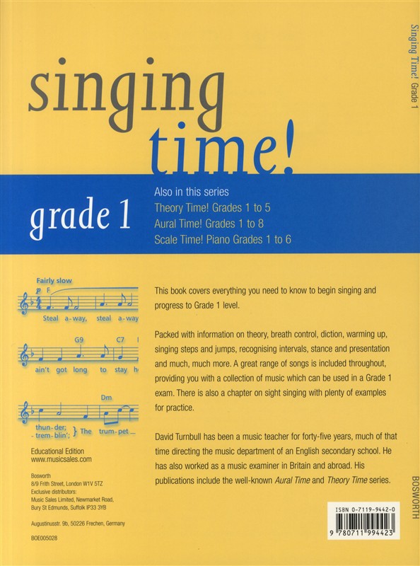 David Turnbull: Singing Time! Grade 1